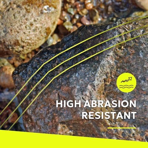 SF Fly Fishing Backing Line Braided Trout Line - color: Yellow&Black-100m, size: 20LB 100m/108yds