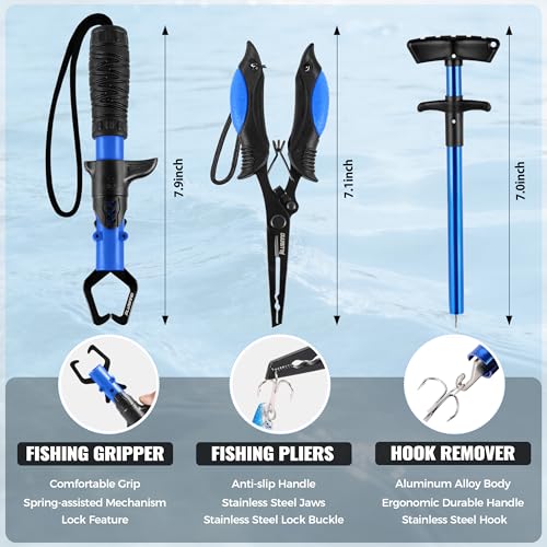 PLUSINNO Fishing Gear,Fsihing Backpack with Floating Fish Net,Tackle Boxes,Waterproof Fishing Tackle Bag,Fish Gifts for Men - color: Black Camo Backpack With Fishing Net