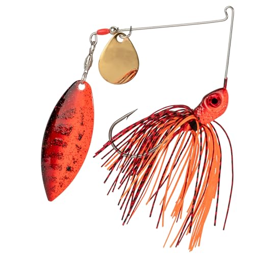 Strike King Red Eyed Special Fishing Lure, Spinnerbait - color: Fire Craw, size: 1/2oz