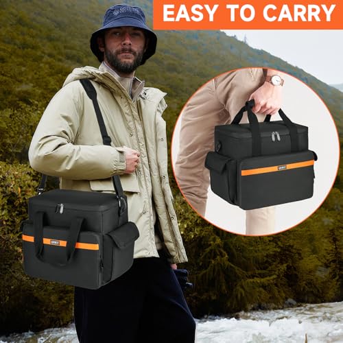 Carrying Case Fits for Jackery Explorer 1000 v2/500 v2/BLUETTI Elite 100 V2 | Portable Power Station Travel Bag Fits for ECOFLOW River 2/River 2 Max 500/River 2 Pro/BLUETTI AC50B/AC70 and Accessories - size: Medium(Fits 1000 V2 )
