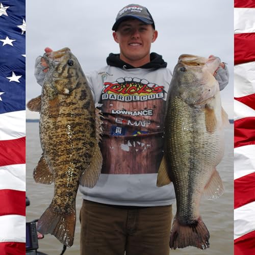 USA Bass Tackle - Hand Poured Underspin Gill - Weedless Gilly Paddletail Sleeper Swimbait with Bass-Tech Soft Plastic & Owner Mega Jig Hook Largemouth Smallmouth Spotted Bass - color: Special Gill, size: 3/4