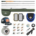 M MAXIMUMCATCH Maxcatch Extreme Fly Fishing Combo Kit 3/5/6/8 Weight, Starter Fly Rod and Reel Outfit, with a Protective Travel Case - color: 3wt 8‘4“ 4pc Rod,3/4 Reel