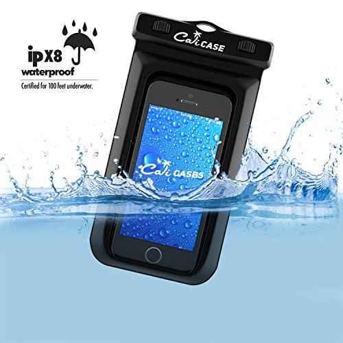 CaliCase XL Waterproof Floating Case - color: Black