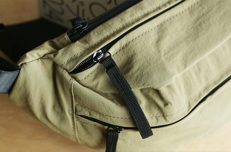 Large Capacity Nylon Women Sling Bags Girl Fanny Pack Light Weight Crossbody Bag Men Shoulder Bag Unisex Classic Waist Packs Purse Hiking Roomy Chest Bag, Easy Carry Any Phone,Wallet - color: Green
