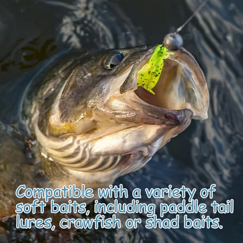 Worm Hooks Flipping Hooks Round Bend Straight Shank Heavy Cover Bass Fishing Hooks Drop Shot Hook for Plastic Worms Texas Neko Rig Bait Keeper Hooks Freshwater Saltwater 10/30 Pack - size: 30pcs