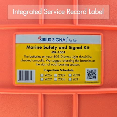 Sirius Signal MK-1001 Boating Safety Hard Case Kit - USCG Approved | Emergency SOS Kit, Includes Electronic Boat Flare Replacement, Complete Visual, Audible, and First Aid System - size: Hard Case