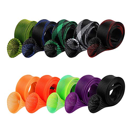 10Pcs Rod Sock Fishing Rod Sleeve Cover Protector Gloves Tools. Flat or Pointed End/Spinning or Casting Rods. Sea or Spinning Fishing Rod