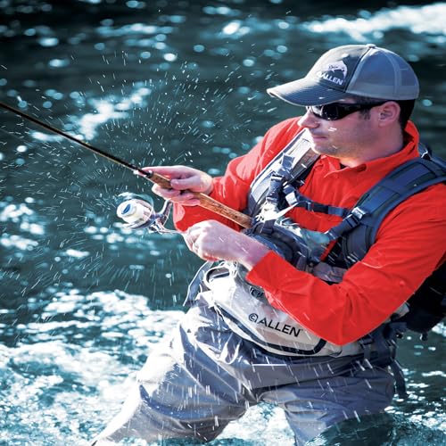 Allen Company Spring Creek Fishing Reel and Gear Bag - Portable Organizer - Holds up to 10 Fly Reels or 6 Spinning Reels - Green
