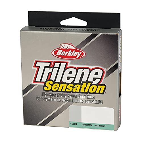 Berkley Trilene® Sensation, Low-Vis Green, 14lb | 6.3kg Monofilament Fishing Line, Suitable for Freshwater Environments