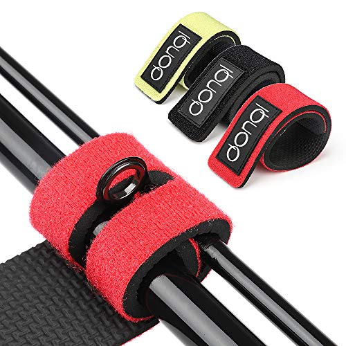 DONQL Fishing Pole Straps Belt Fishing Rod Ties Stretchy Rod Straps Fishing Rod Belt Holders for Casting Rods (3Colors,6Pcs) - color: Black-6pcs