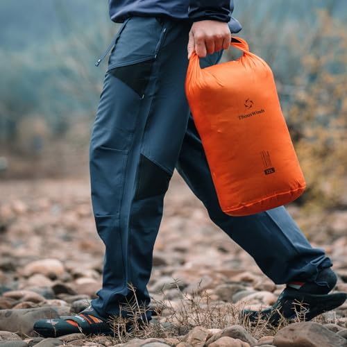 Thous Winds 12L Ultralight Dry Bag, Compact Roll Top Waterproof Pouch for Hiking, Swimming, and Kayaking - color: COCO White, size: 12L