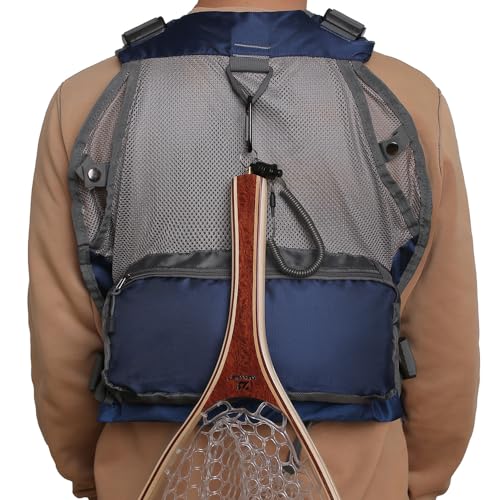 Kylebooker Fly Fishing Vest Pack Adjustable for Men and Women - color: Blue