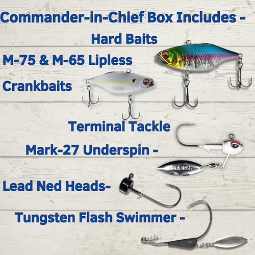 5 Star Freshwater Fishing Kit, Lures for Bass (Commander-in-Chief) - size: Commander-in-Chief