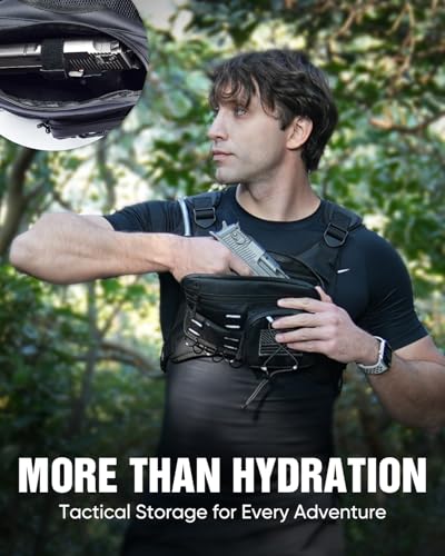 Zelvot Running Vest with 2L Water Bladder, Hydration Backpack, U.S. Design Patent, Lightweight Hydration Pack with Gear Holder, Reflective Chest Pack for Men Women - color: Gray, size: Medium-Large