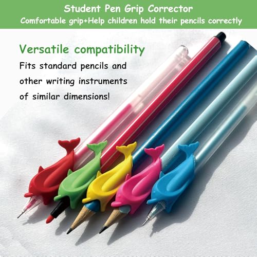 30 Pcs Pencil Grips for Kids Handwriting, Ergonomic Training Tool | Writing Practice Grippers for Beginners, Posture Correction Tool for Daycare Homeschool Supplies