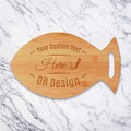 Personalized Bamboo Fish Cutting Board - Engraved Custom Cutting Board, Serving Tray, Chicken Cutting Board, Gift for Christmas, New Year, Housewarming Gift, Organic Bamboo Cutting Boards