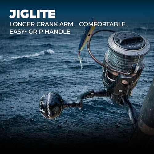 GOMEXUS Power Handle for Penn Pursuit III IV Spinning Reel Crank (Make Sure Your Reel's Size) - style: For Size 1000-4000