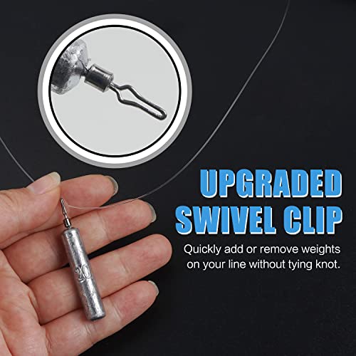 Drop Shot Weights Fishing Sinkers 25pcs Lead Drop Saltwater Fishing Weight Freshwater Drift Sinker Free Rig Fishing Weight Bass Rig Cylinder Removable Catfishing - size: Size6 (3/4oz.) 25 pcs