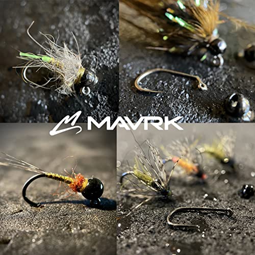Mavrk Fly Fishing Slotted Tungsten Beads 25pc Refill Pack Euro Nymph Style Flies 5 Essential Colors Gold Silver Copper Black Chartreuse 4 Essential Sizes 4mm 3.5mm 3mm 2.5mm - color: Black, size: 3mm