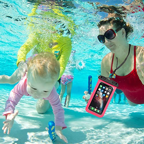 Famoby Up to 8.3" 6 Pack Multicolor Universal Waterproof Phone Pouch, Phone Waterproof Case Dry Bag,Protection Level: IP68,Outdoor Sports for Apple iPhone,Samsung,and More - color: Multicolor 111