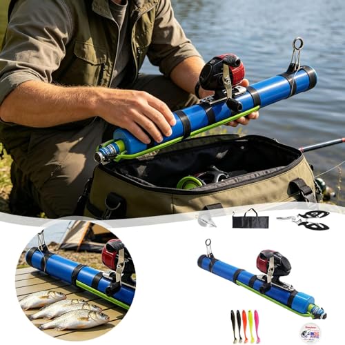Catapult Fishing Rod, Portable Handheld Fishing Rod Kit, 2026 Upgrade Compact Sling Shot Fishing Reel, Compact Casting Fishing Set with Reel & Accessories - size: C