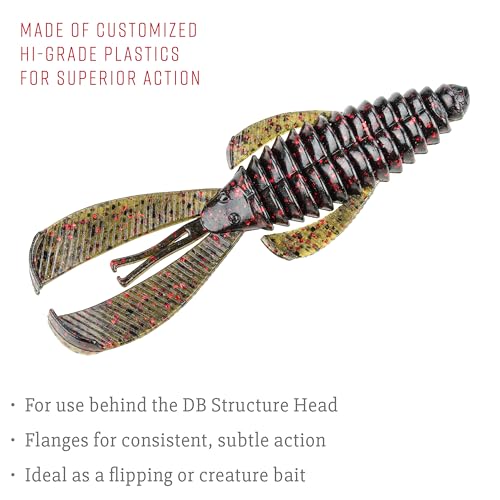 Strike King Rage Bug Fishing Lure, Soft Plastic Grub, Unique Design, Subtle Action - color: California Craw