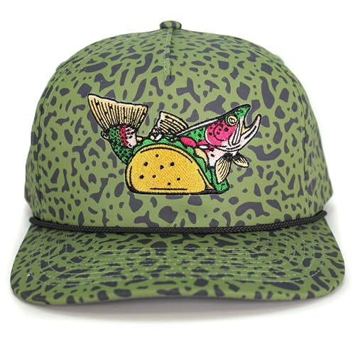 Paramount Outdoors Fly Fishing Hat Series Comfort Snap Snapback Cap for Men - color: Fish Tacos