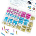 TICONN 400Pcs Heat Shrink Wire Connectors, Waterproof Automotive Marine Electrical Terminals Kit, Crimp Connector Assortment, Ring Fork Spade Butt Splices - style: 400PCS Combo