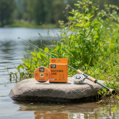 YYKBlueSky 8 Strand Dacron Fly Line Backing, 55 Yards, 20/30 LBS Optional, Abrasion Resistant & Colorfast, 5 Colors Available for Fly Fishing - color: Yellow, size: 20LBS
