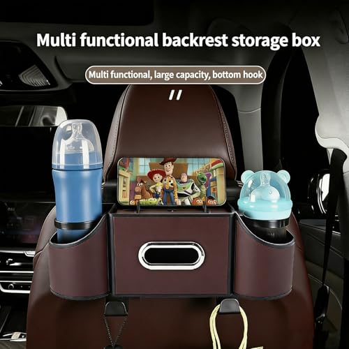 4-in-1 car organizer back seat, Multi-Pocket backseat car cup holder, Universal back seat cup holders for cars, car organization, for Travel & Daily Use (KARTAN) - color: KARTAN