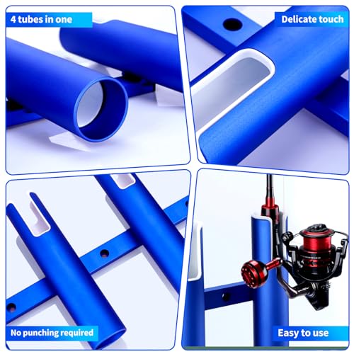 Fishing Rod Holder Aluminum, 3/4 Link Tube， Aluminum3/ 4 Rod Rack, Suit Boats & Yacht