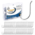 UCEC Fishing Hooks Octopus Hooks for Saltwater Freshwater High Carbon Steel Offset Circle Octopus Catfish Hooks for Catfish Trout Fishing Size 1/0 3/0 5/0, 50pcs/Box - size: 1/0