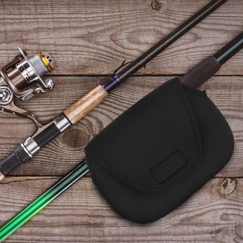 Garneck Fishing Reel Storage Pouch Small Baitcaster Reel Protective Cover Lightweight for Outdoor Fishing Equipment