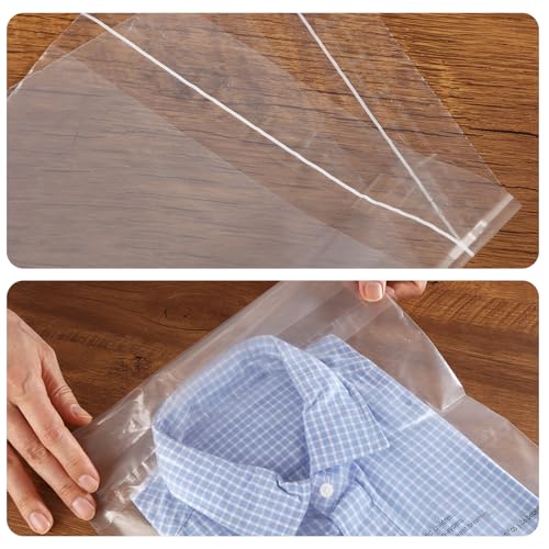 iMailer - 500 Count - 10" x 13" Clear Poly Bags with Suffocation Warning Bags for Prints, Photos, Documents, Clothing, T-Shirt - Resealable Adhesive - size: 10" x 13", style: Resealable Glue