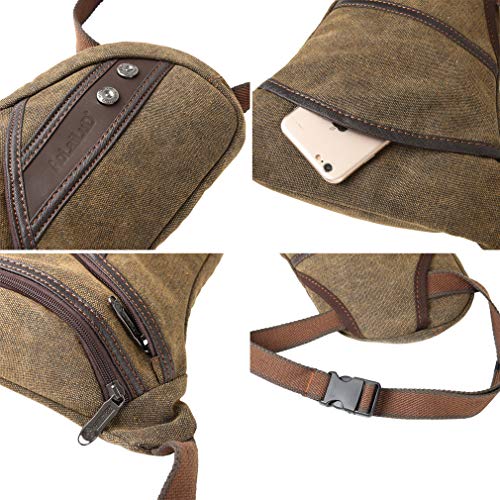 Canvas Drop Leg Bag Outdoor Waist Pack for Men Women Tactical Military Motorcycle Bike Cycling Multi-Pocket Waist Fanny Pouch Travel Hiking Climbing Thigh Bag Pocket - color: #25Deep Blue, size: 8.2"x1.5"x11.4"