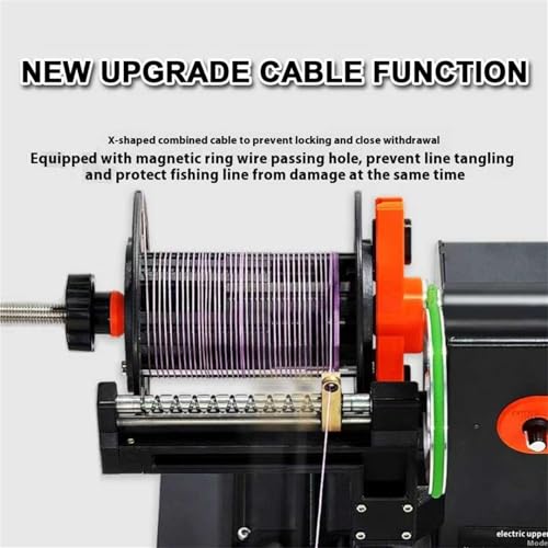 Electric Fishing Line Spooler Winder, Fishing Reel Spooling Station, Adjustable Speed 0-300 R, 0-8kg Damping Brake, with Meter Counter, for Trolling Reel