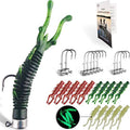 60/25 Pcs Ned Rig Jig Heads Soft Plastic Worms Stick Baits Kit, Mushroom Ned Rigs Jighead Hooks Worm Fishing Lures for Bass Freshwater Saltwater Fishing - color: 25 Pcs Ned Rig Lures
