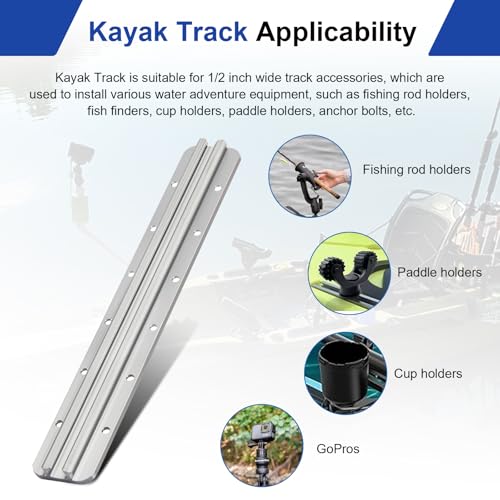 Kayak Track Kayak Rail Accessories Mount - size: 12 In