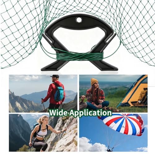 Garneck 10PCS Small Rope Winder: Black String Light Storage Reel Cord Reel Wire Storage Wrap for Extension Cord Holder Plastic Winding Clip for Home Office Garage Rv Workshop - size: 13x9.9cm