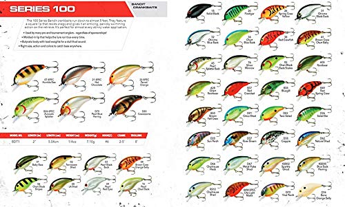 Bandit Lures Band-It Series 100 Crankbait Bass Fishing Lures, Fishing Accessories, Dives to 5-feet Deep, 2", 1/4 oz, Red Crawdad, (BDT1B37)