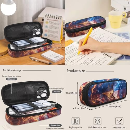 American Flag Eagle Backpack for Boys Kid's School Bag Bookbag with Insulated Lunch Bag and Pen Bag Pencil Case Water Bottle Holder Sling Bag Set - color: American Flag Eagle