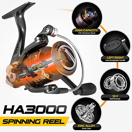 PLUSINNO Fishing Rod and Reel Combos Carbon Fiber Telescopic Fishing Pole with Reel Combo Sea Saltwater Freshwater Kit Fishing Rod Kit - color: Full Kit with Carrier Case, size: 5.91 ft