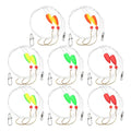 Arrowbash 16 Pcs/ 8 Pcs Pompano Rigs for Surf Fishing Floats Pre-Rigged Saltwater Gear Tackle with 1/0 Circle Hooks for Casting Pier Jetty Fishing