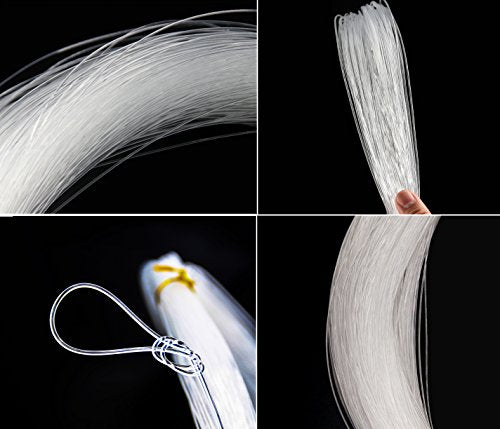 Fishing Line 547 Yard Monofilament Fishing Line Strong Invisible Line Clear Mono Nylon Fishing Leader Line for Saltwater Freshwater - color: Clear, size: 0.7 mm - 66.8 lb