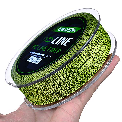 Braided Fishing Line, Abrasion Resistant Zero Stretch Braided Lines 4/8 Strands Super Strong Superline 6Lb -100Lb Test 109/328/547/1094/2187 Yards - color: Yellow/Black(4 Strand), size: 30 LB (547 Yards)