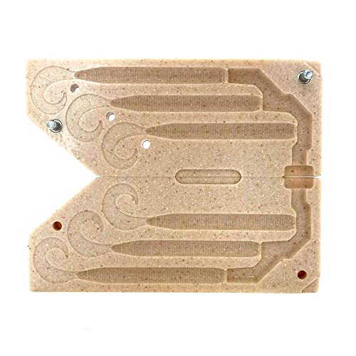 Smedioks Premium Soft Plastiс Mold Lure Making Injection Molds Fishing Lures 3 Cavity Yamamoto Stretch 40 Grub