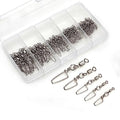 110PCS Stainless Steel Barrel Snap Swivel Fishing Accessories, Premium Fishing Gear Equipment with Ball Bearing Swivels Snaps Connector for Quick Connect Fishing Lures