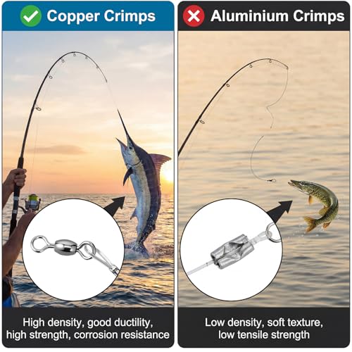 36 Pcs Fishing Leaders 1 Arm and 2 Arm Stainless Steel Tackle Rig with Tackle Lure Swivels Snaps High-Strength Fishing Wire Gear Saltwater Rig Wire Leader Bottom Rigs for Saltwater