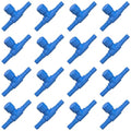 Honoson 30 Pieces Aquarium Air Control Valve T Shaped Air Pump Control Valves Single Way Plastic Flow Regulator for 4 mm Hose Line Tubing Connector(Blue) - color: Blue