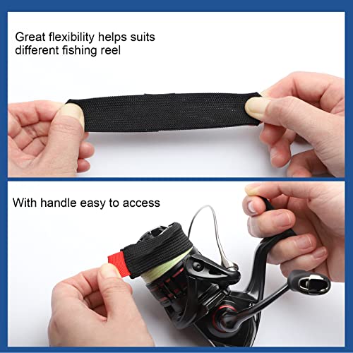 Dovesun Fishing Spool Belt Fishing Reel Protection Spinning Reels Fishing Reel Accessories 4pcs - color: Spinning Reel-Medium-4pcs